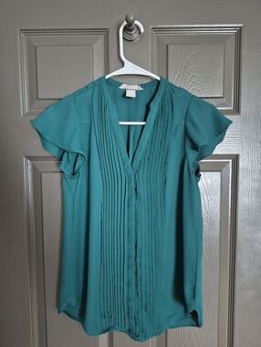 H&M Green Women Blouse SIZE 2